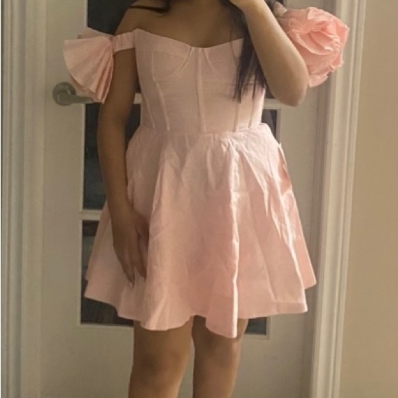 Sigma Mini Dress in Soft Pink - Picture 3 of 3